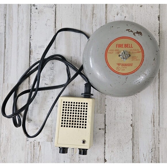 Edwards Fire Bell Alarm With Astro Guard Control Working 438-6N5 - Picture 1 of 6